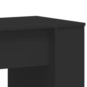 Berkfield Desk Black 140x50x75 cm Engineered Wood