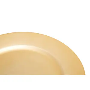 Maison by Premier Dia Gold Finish Flat Style Charger Plate