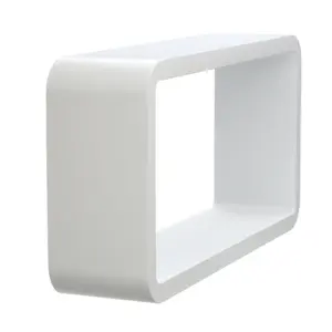 Maison by Premier Set Of Three Varied White Wall Cubes