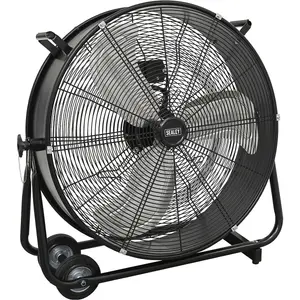 24" Industrial High Velocity Drum Fan - 2 Speed Settings - Wheeled Tilting Stand