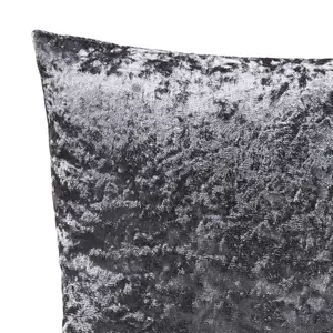 Crushed Velvet Luxury Cushion 45cm x 45cm Charcoal