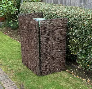 Willow Wheelie Bin Screen with Metal Frame (Single)