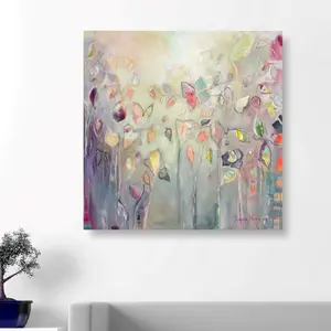 Butterfly Dance by Michaela Nessim - Wrapped Canvas Painting 91cm H x 91cm W x 4cm D