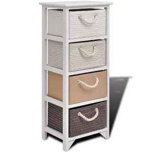 Berkfield Storage Cabinet 4 Drawers Wood