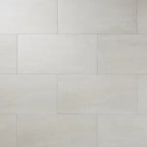 Colours Soft travertin Ivory Matt Patterned Stone effect Porcelain Indoor Wall & floor Tile, Pack of 7, (L)600mm (W)300mm