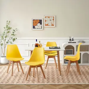 Nero Upholstered Side Chair (Set of 4) Yellow