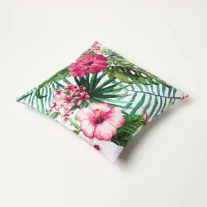 Homescapes Botanical Flower Outdoor Cushion 45 x 45 cm, Set of 2