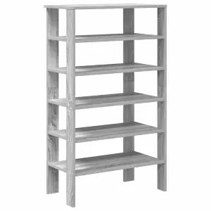 Berkfield Shoe Rack Grey Sonoma 61x32x105 cm Engineered Wood