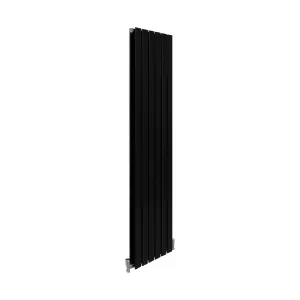 Designer Flat Radiator - 1600 x 420mm - Black