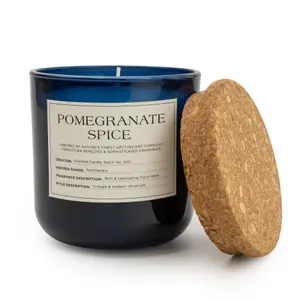 Apothecary Blue Pomegranate Spice Medium Jar candle