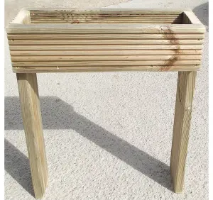 Raised Decking Garden Trough Planter 60cm high x 20cm wide - 60cm