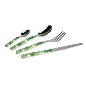 Excelsa Foliage 24 Piece Stainless Steel Cutlery Set , Service for 6 (Set of 6)