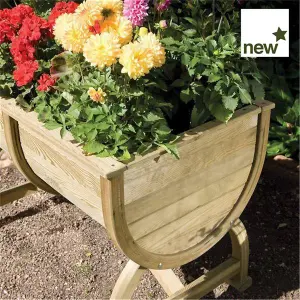 Deluxe  Barrel Garden Planter (3'6" x 2")