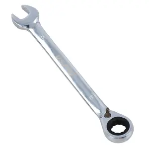 15mm Reversible Cranked Offset Ratchet Combination Spanner Wrench 72 Teeth