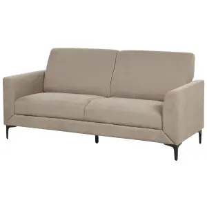 3 Seater Fabric Sofa Taupe FENES