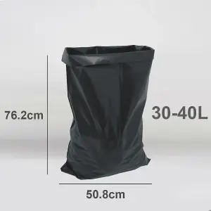 Industrial Rubble Sacks 20 Black