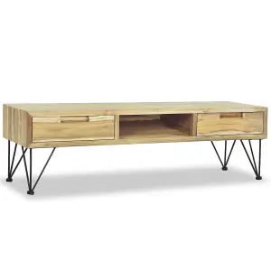 Berkfield TV Cabinet 120x35x35 cm Solid Teak