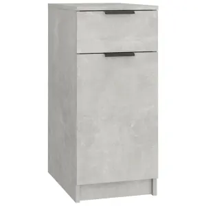 Berkfield Desk Cabinet Concrete Grey 33.5x50x75 cm Engineered Wood