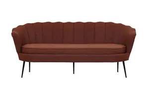 Calais Sofa 3,seater , Rusty Red Fabric