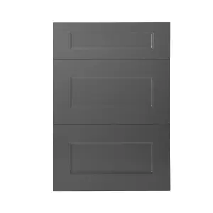 GoodHome Artemisia Matt graphite Drawer front, Pack of 1 (H)715mm (W)497mm (T)18mm