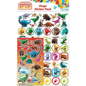 Dinosaur Roar Mega Stickers (Pack of 150) Multicoloured (One Size)