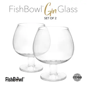 CKB Fishbowl Set of 2 Gin Cocktail Vodka Glass 600ml Gift Set