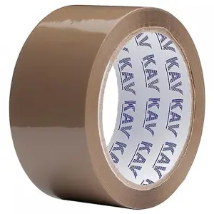 KAV Strong Adhesive Brown Packaging Tape - 48MM x 66M Rolls for Secure Box Sealing, Parcel Tape with Improved Formula (6)