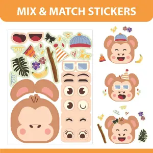 Party Animals Face Design Sticker