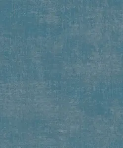 Galerie Atmosphere Turquoise Metallic Linen Smooth Wallpaper