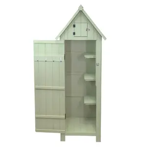 Wooden Garden Storage Shed - Green