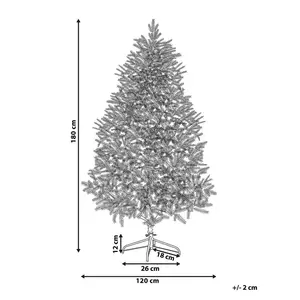 Foraker Artificial Pine Christmas Tree 5.91ft H x 3.94ft W x 3.94ft D