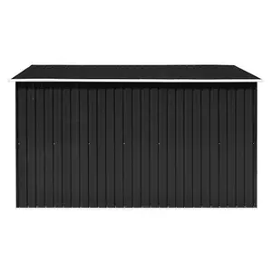 vidaXL Garden Shed 257x298x178 cm Metal Anthracite