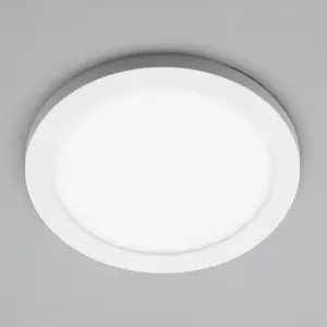 Litecraft Darly White 18 Watt LED Bathroom Ceiling Light