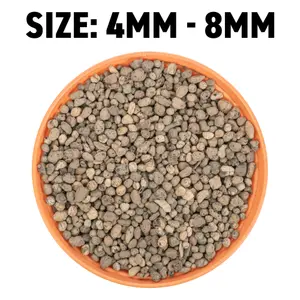 1l growing media-clay pebbles,medium size 4-8mm, pot plant topper,hydroponics,washable & reusable