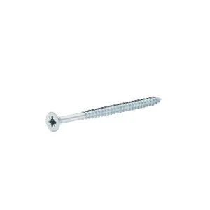 Diall Double-countersunk Zinc-plated Carbon steel Screw (Dia)5mm (L)80mm, Pack of 100