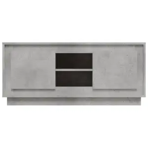 Berkfield TV Cabinet Concrete Grey 102x35x45 cm Engineered Wood