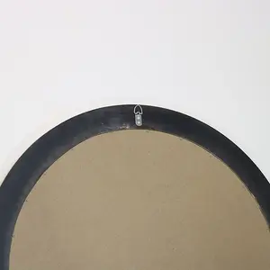 Melody Maison Large Round Gold Window Mirror 80cm x 80cm