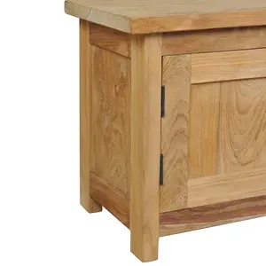 Berkfield TV Cabinet Solid Teak 120x30x40 cm