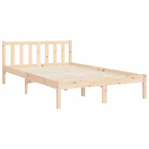 Berkfield Bed Frame with Headboard 120x200 cm Solid Wood