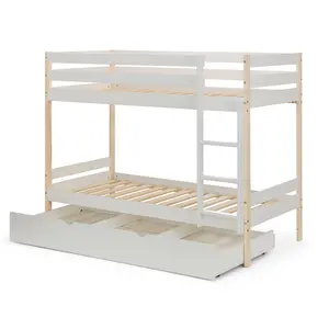 Nova Single (3') Standard Bunk Bed with Trundle by Julian Bowen