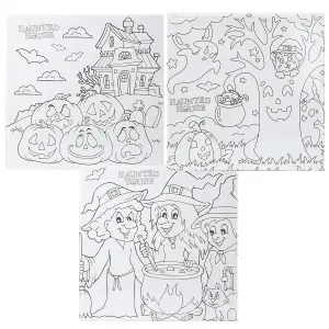 Halloween Canvas Craft Accessory Halloween Party, Trick or Treat 25cm House