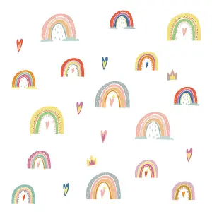 Walplus Combo Kids - Cheerful Nursery Cute Rainbows Wall Sticker PVC