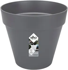 Elho Loft Urban Round 30cm Plastic Plant Pot in Anthracite