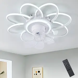 54cm 7 - Blade LED Dimmable Ceiling Fan with Remote Control and APP