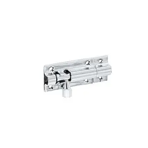 Securit Chrome Door Bolt Silver (100mm)