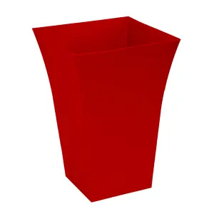 simpa 2PC Red Large Milano Plastic Planters.