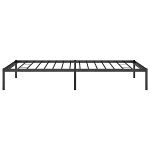 Berkfield Metal Bed Frame Black 100x200 cm