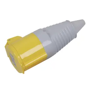 Sealey Yellow Socket Electrical For 2P+E Connectors 110V 16A IP44 Rated WC11016