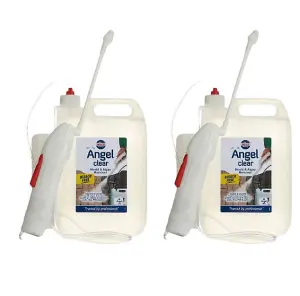 Nilco Angel Clear 10L Mould Algae Remover Cleaner Walls Tiles PVC Patios 2x 5L