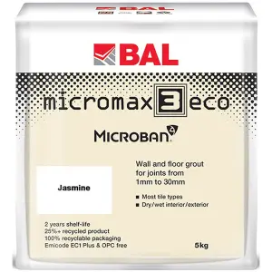 BAL Micromax3 ECO Antimicrobial Wall & Floor Jasmine Grout, 5kg